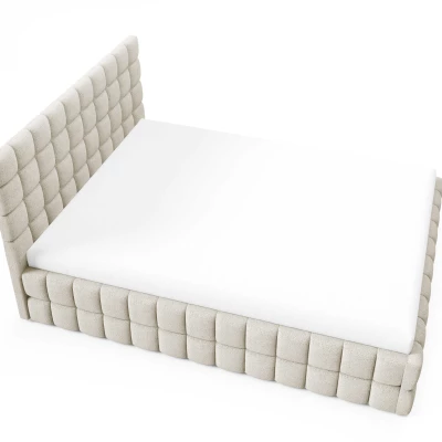 Čalouněná postel 160x200 LAILA s úložným prostorem - ecru 2