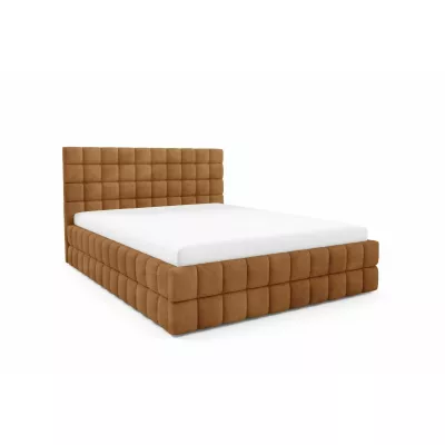 Čalouněná postel 160x200 LAILA s úložným prostorem - hnědá