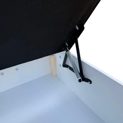 Manželská postel 140x200 s úložným prostorem STIG 2 - světle šedá