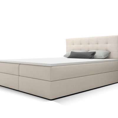 Manželská postel 160x200 s úložným prostorem STIG 2 - béžová