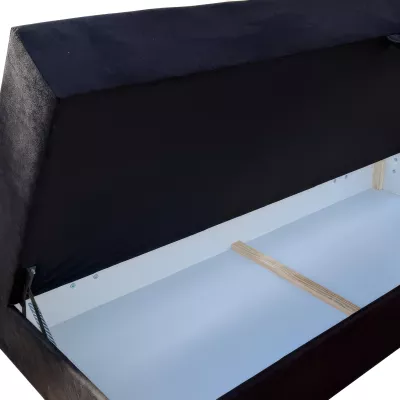 Manželská postel 160x200 s úložným prostorem STIG 2 - hnědá