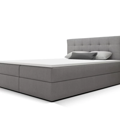 Manželská postel 180x200 s úložným prostorem STIG 2 - světle šedá