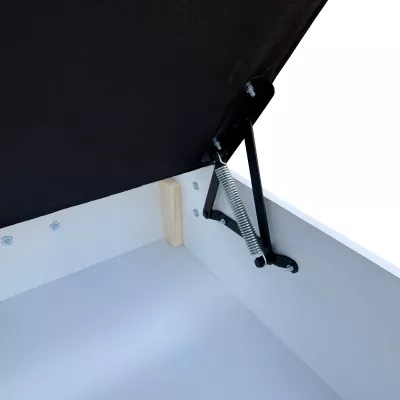 Manželská postel 180x200 s úložným prostorem STIG 2 - světle šedá