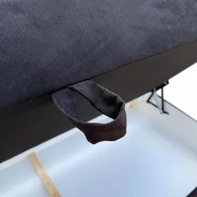 Manželská postel 180x200 s úložným prostorem STIG 2 - světle šedá