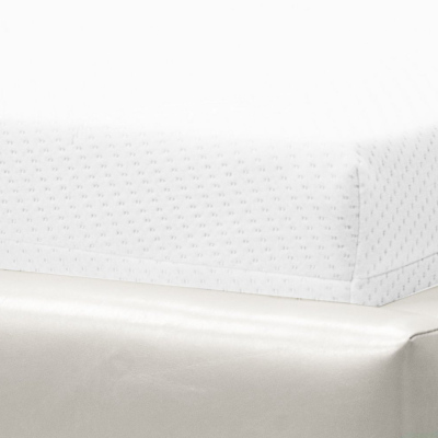Elegantní dvoulůžko Garret s úložným prostorem bílá eko kůže 140 x 200