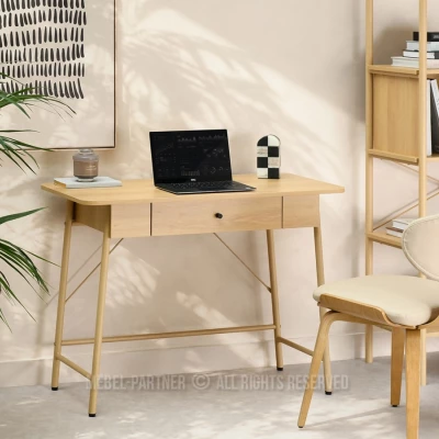 Minimalistický psací stůl HAFE - dub