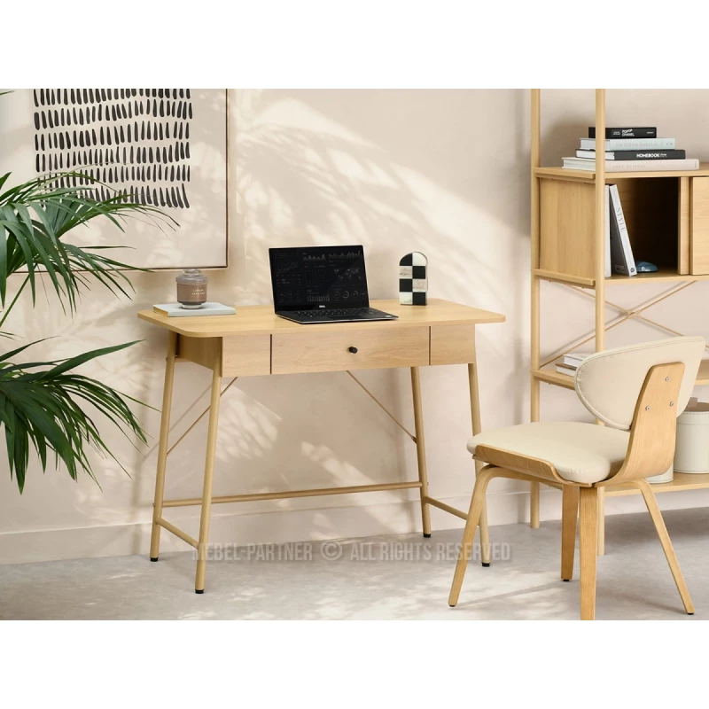 Minimalistický psací stůl HAFE - dub
