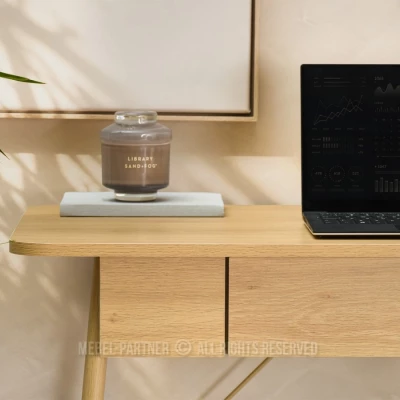 Minimalistický psací stůl HAFE - dub