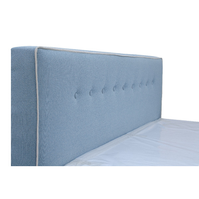 Čalouněná postel Ingrid s úložným prostorem modrá 160 x 200