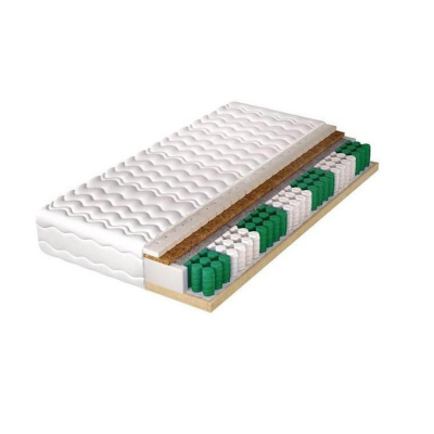 Kokosovo-latexová matrace na dřevěném rámu Hasan 180 x 200