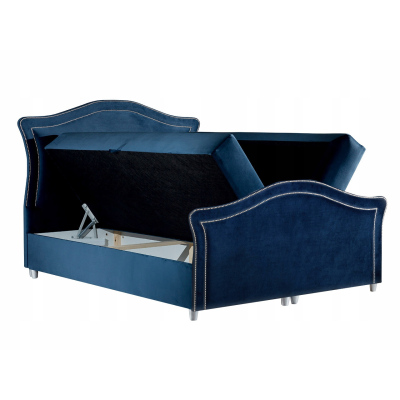 Kouzelná rustikální postel Bradley Lux 120x200, hnědá + TOPPER