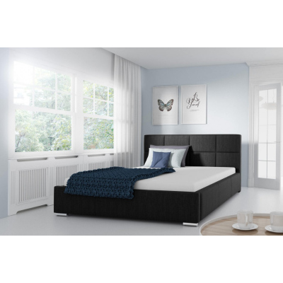 Jednoduchá postel Marion 160x200, černá