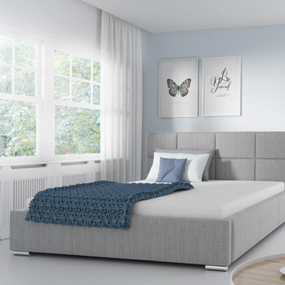 Jednoduchá postel Marion 160x200, šedá