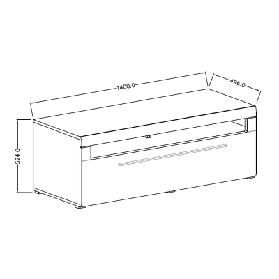 Velký televizní stolek se šuplíky IVA