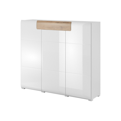 Vysoká komoda se šuplíkem COLORADO, bílá