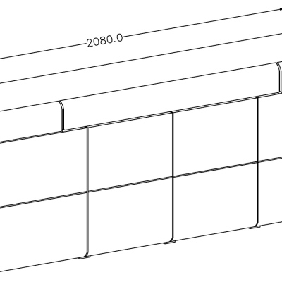 Komoda do minimalistického interiéru COLORADO se šuplíkem, bílá