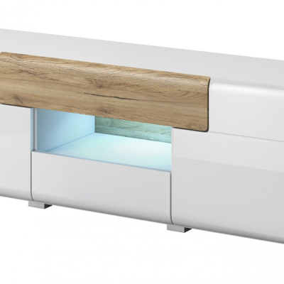 Malý televizní stolek COLORADO, bílý