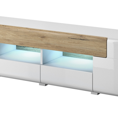 Velký televizní stolek COLORADO, bílá