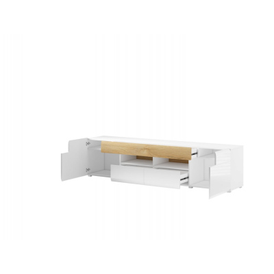 Velký televizní stolek COLORADO, bílá
