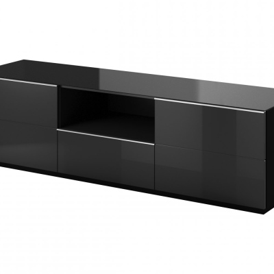 Televizní stolek se šuplíkem HEIKO, černá