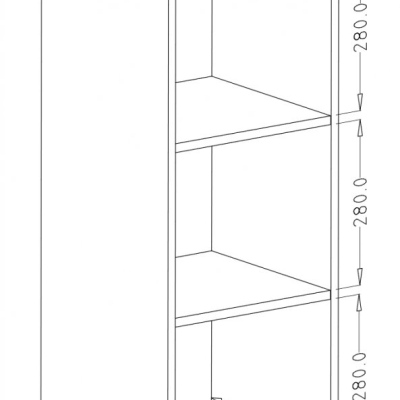 Závěsná skříňka HEIKO, šedá