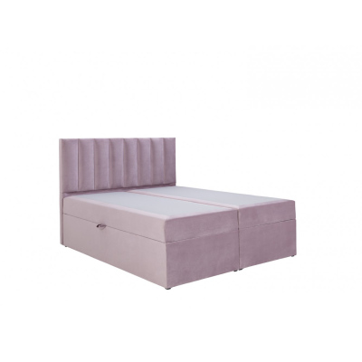 Čalouněná postel boxspring 160x200 SAMANTA - růžová 2