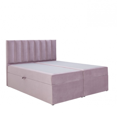 Levné Dvoulůžka s matrací a roštem: Čalouněná postel boxspring 180x200 SAMANTA - modrozelená Levné Dvoulůžka s matrací a roštem: Čalouněná postel boxspring 180x200 SAMANTA - modrozelená