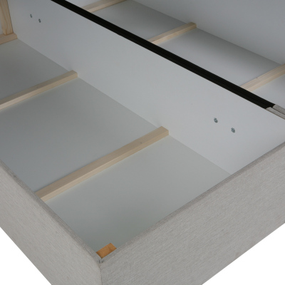 Designová postel s úložným prostorem 140x200 MELINDA - béžová 1