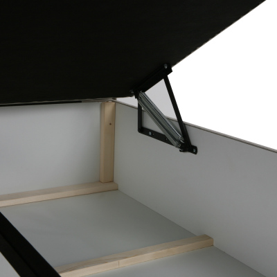 Designová postel s úložným prostorem 120x200 MELINDA - hnědá 1