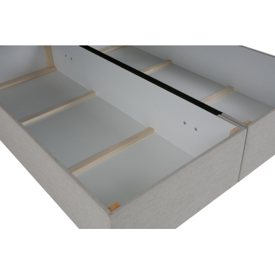 Designová postel s úložným prostorem 160x200 MELINDA - bílá