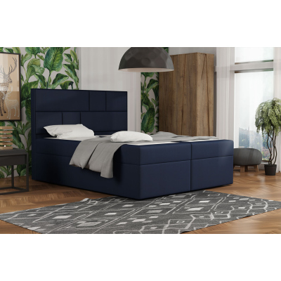 Designová postel s úložným prostorem 120x200 MELINDA - modrá 4