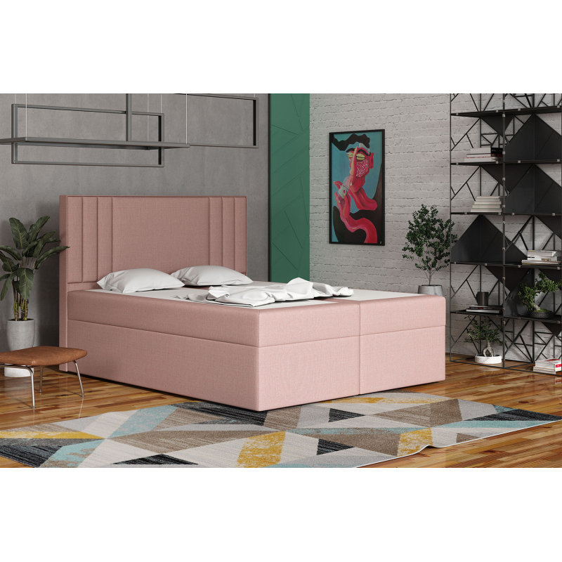 Americká postel 140x200 CARA - růžová 1