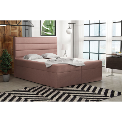 Boxspringová postel 120x200 INGA - růžová 1