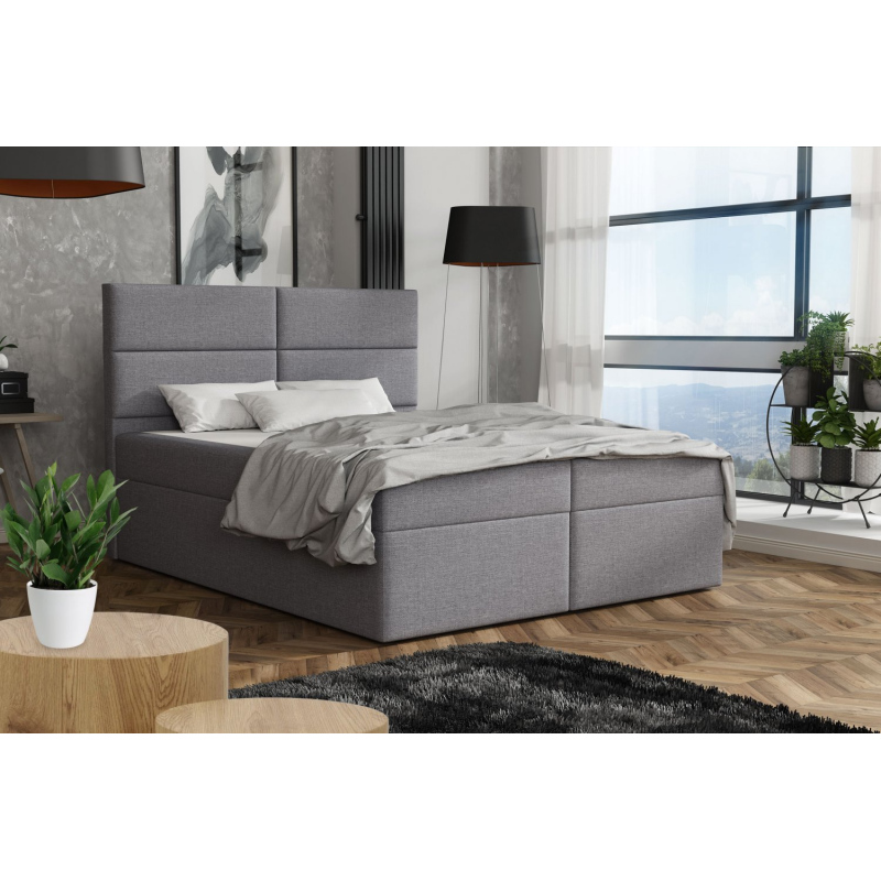Elegantní postel 160x200 ZINA - šedá 1