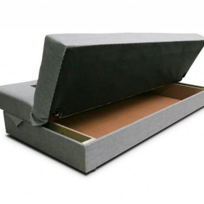 Moderní rozkládací pohovka MALIN, černá + červená