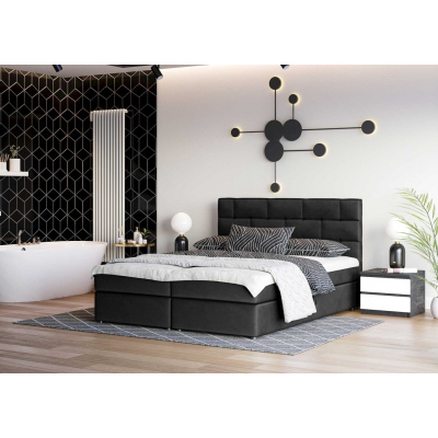 Designová postel WALLY 160x200, černá