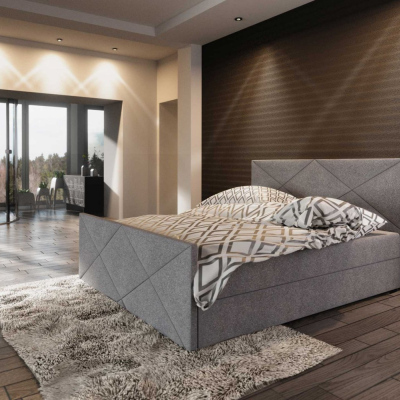 Čalouněná postel VASILISA IV 180x200, šedá
