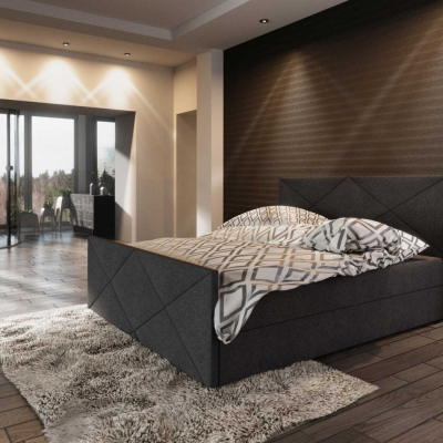 Čalouněná postel VASILISA IV 180x200, antracit