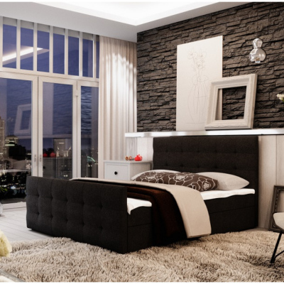 Čalouněná postel VASILISA II 160x200, antracit