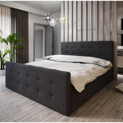 Čalouněná postel VASILISA I 180x200, antracit