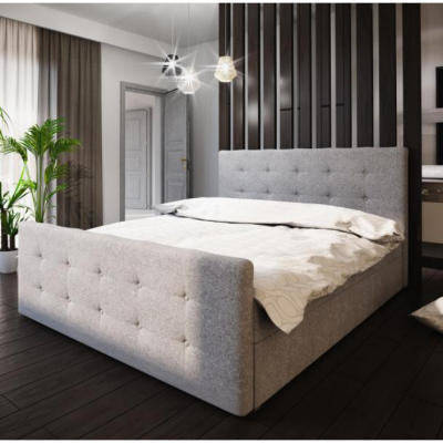 Čalouněná postel VASILISA I 160x200, šedá