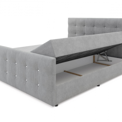 Čalouněná postel KAUR 180x200, šedá
