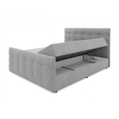 Čalouněná postel KAUR 140x200, antracit