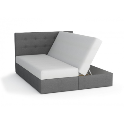 Moderní postel s úložným prostorem STIG I 180x200, antracit