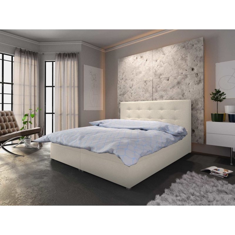 Moderní postel s úložným prostorem STIG I 180x200, béžová