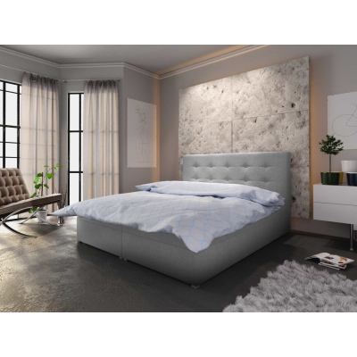 Moderní postel s úložným prostorem STIG I 160x200, šedá