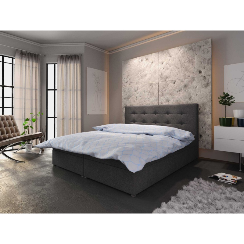 Moderní postel s úložným prostorem STIG I 160x200, antracit
