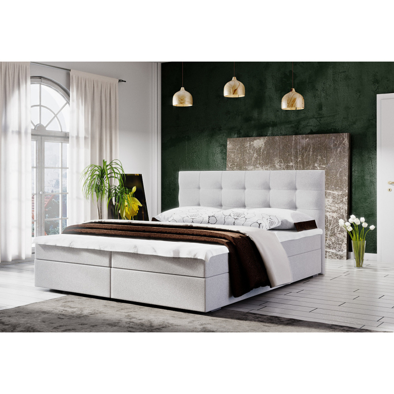 Moderní postel s úložným prostorem 160x200 STIG II - béžová
