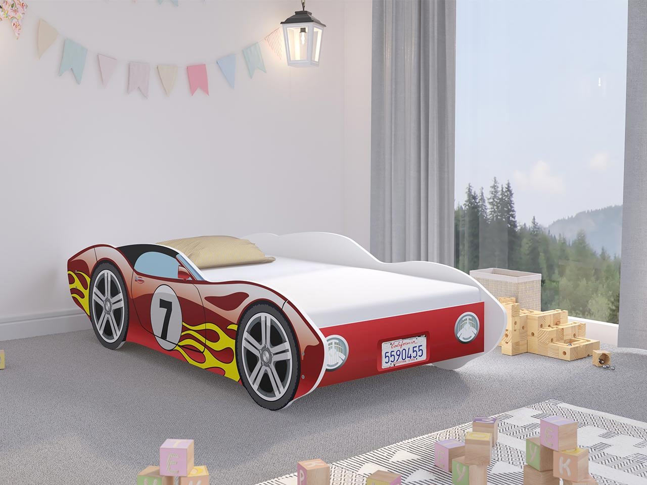 Dětská auto postel