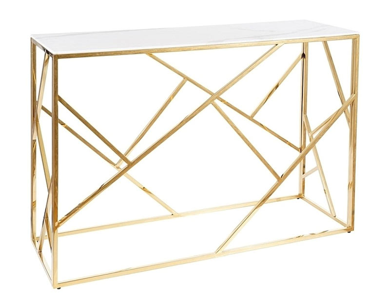 Zlatý konzolový stolek PIM